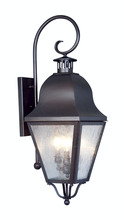  2555-07 - 3 Light Bronze Outdoor Wall Lantern